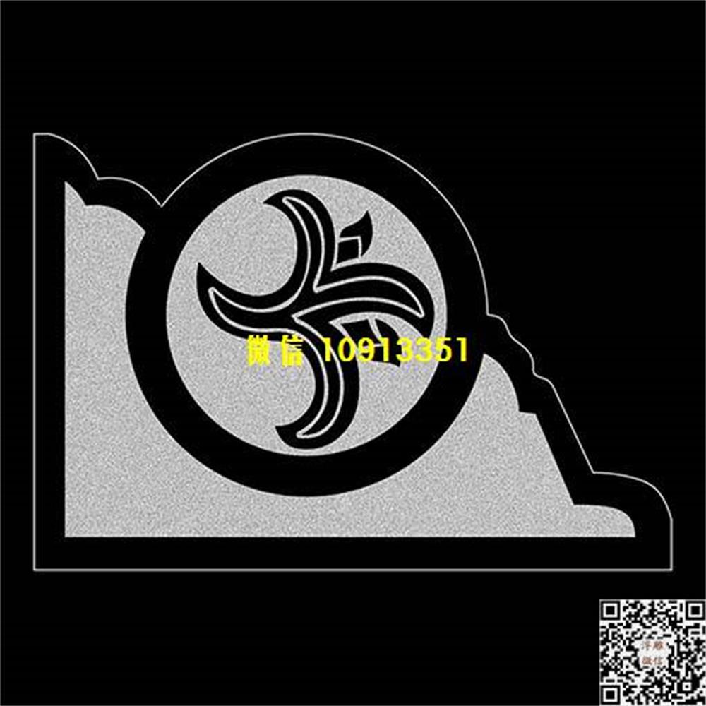 精雕图12墓碑抱鼓精雕图线雕图线条图单线铣底图_电脑雕刻plt文泰矢量图精雕图浮雕图